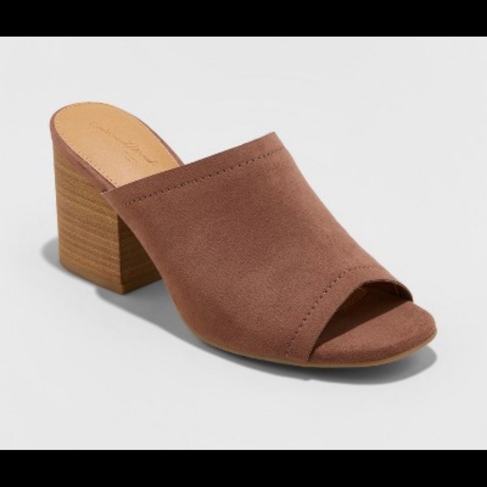 Universal Thread Norelle Microsuede Heeled Mules
